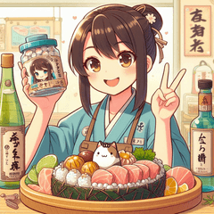日本の味わい: 地域料理スタンプ