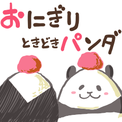 onigiri&panda sticker