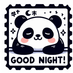 Relaxing Panda Sticker Set3@SFW