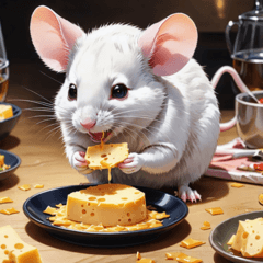 A Day in the Life of a White Mouse