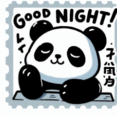 Relaxing Panda Sticker Set@SFW