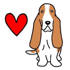 Dog Stamp Basset Hound