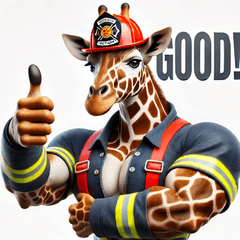 Giraffe Firefighter