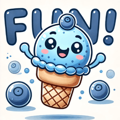 Cute Ice Cream Stickers 1