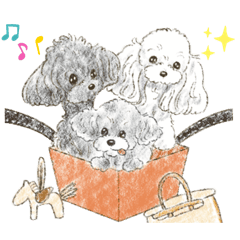 My Dog Stickers -coco,moca,MIRU-