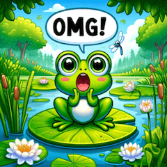 Adorable Frog Emoji Stickers