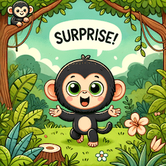 Cute Chimpanzee Emoji Stickers
