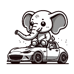 Elephant on the Opencar