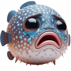 Pufferfish Funny Expressions