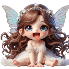 Cute Wishing Fairy Expressions Stickers