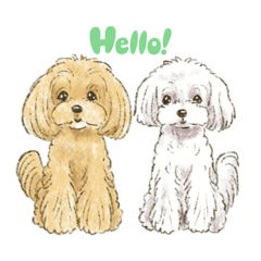 My Dog Stickers-おんぷ＆ぽっぷ-