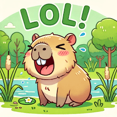 Cute Capybara Emoji Stickers