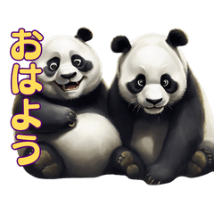 Friendly pandas [Munmun & Makumaku]