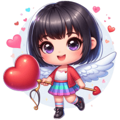 Proudy Funny Cupid Girl - Thai