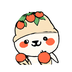 Cute animal in tomato costume