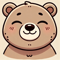 Stiker Beruang Imut4