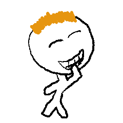 orange haired person