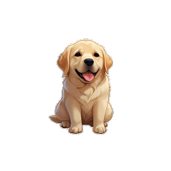 Text-Free Cute Mini Labrador Retriever