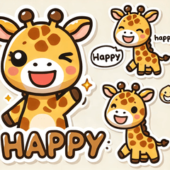Cute Giraffe Stickers MT
