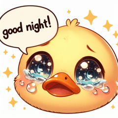 Tearful Duck Stickers@SFW