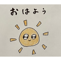 紙に手書きスタンプ