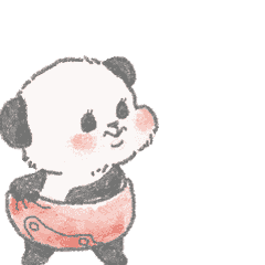 Moving PANTU panda sticker