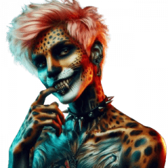 Fantasy Cheetah Zombie Boy
