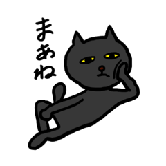 I am Rokubei, the black cat.