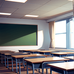 realistic school classroom