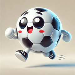 Cute Cartoon Soccer Ball Stickers