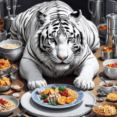 Kehidupan Sehari-hari Harimau Putih1
