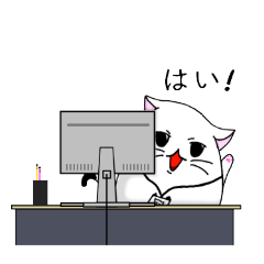 office worker cat(Japan)