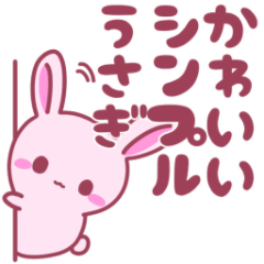 Rabbit! Cute, simple, pop, happy, love