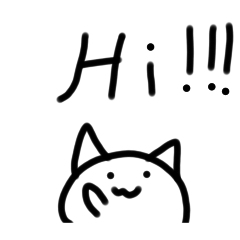 簡單線條貓貓