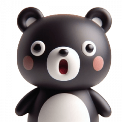 Funny Bear Brother Expression Stickers