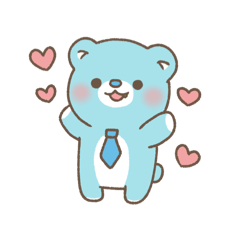 He is light blue bear SOSUKE.