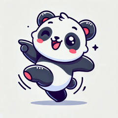 Dancing Panda Stickers1