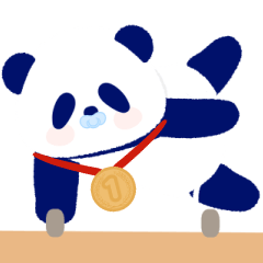 Panda eat bamboo 8 - Baby sports meeting