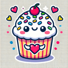 Cupcake Stickers