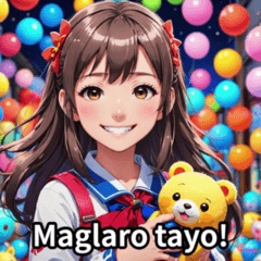 Cute girl speaking Tagalog