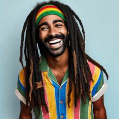 Cheerful Reggae Man