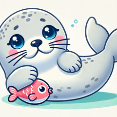 Relaxing Seal Stickers