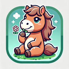 Relaxing Horse Stickers