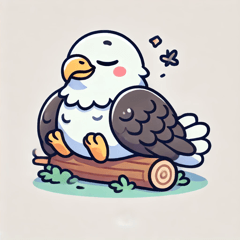 Relaxing Eagle Stickers