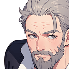 Stickers for handsome old men 13
