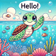 Cute Sea Turtle Emoji Stickers