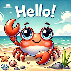 Cute Crab Emoji Stickers