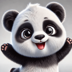 Emoções do Panda Fofo