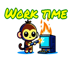 Cute cartoon Monkey stamps 1