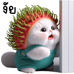 Cat Rambutan Cute